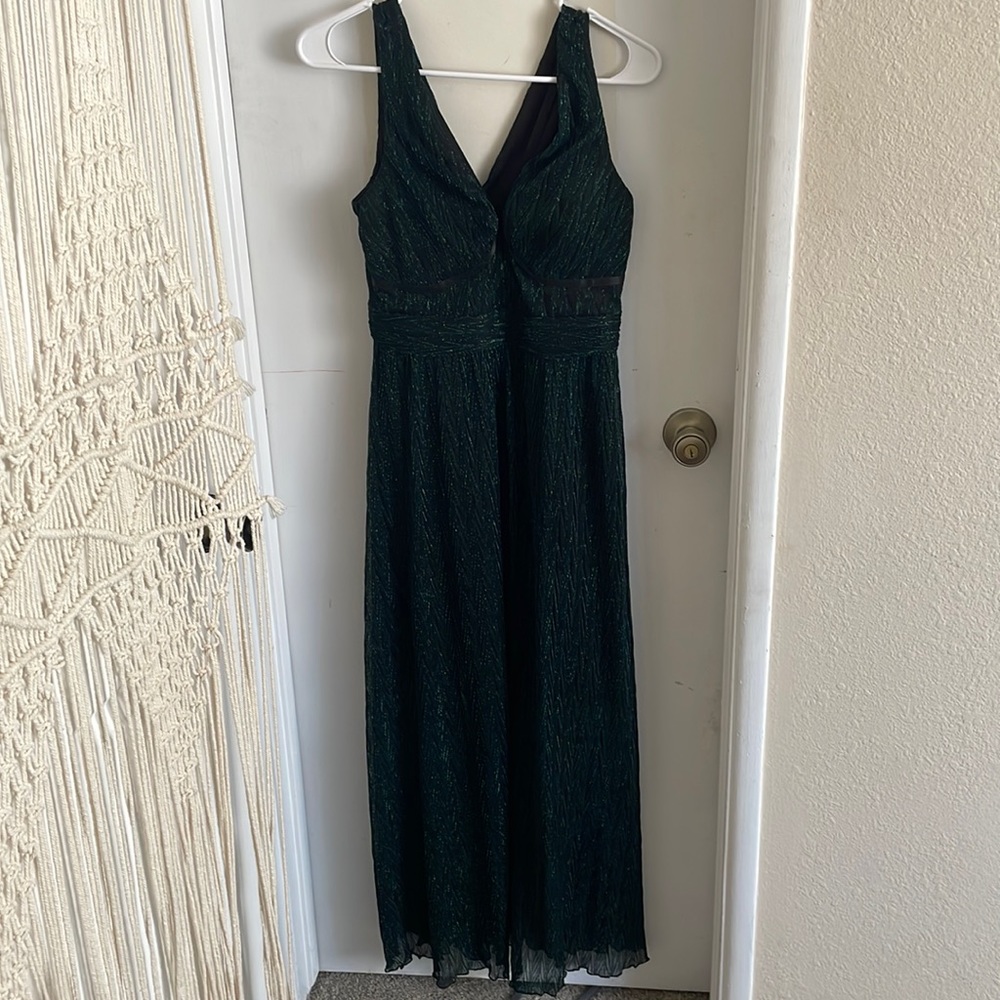 Guess formal dress green and black faint glitter